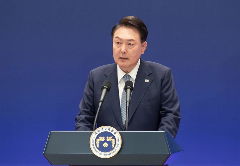 Imagen de archivo del presidente surcoreano, Yoon Suk Yeol.