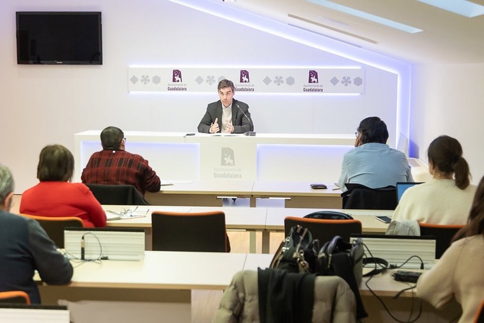 El concejal de Servicios Municipales de Guadalajara, David García.