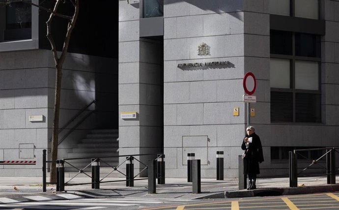 Entrada a la Audiencia Nacional en la calle García Gutiérrez, 1, a 13 de enero de 2025, en Madrid (España).