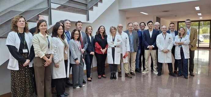 La consellera de Salud, Manuela García, visita el Hospital de Son Llàtzer para presentar el balance de trasplantes en Baleares en 2024.