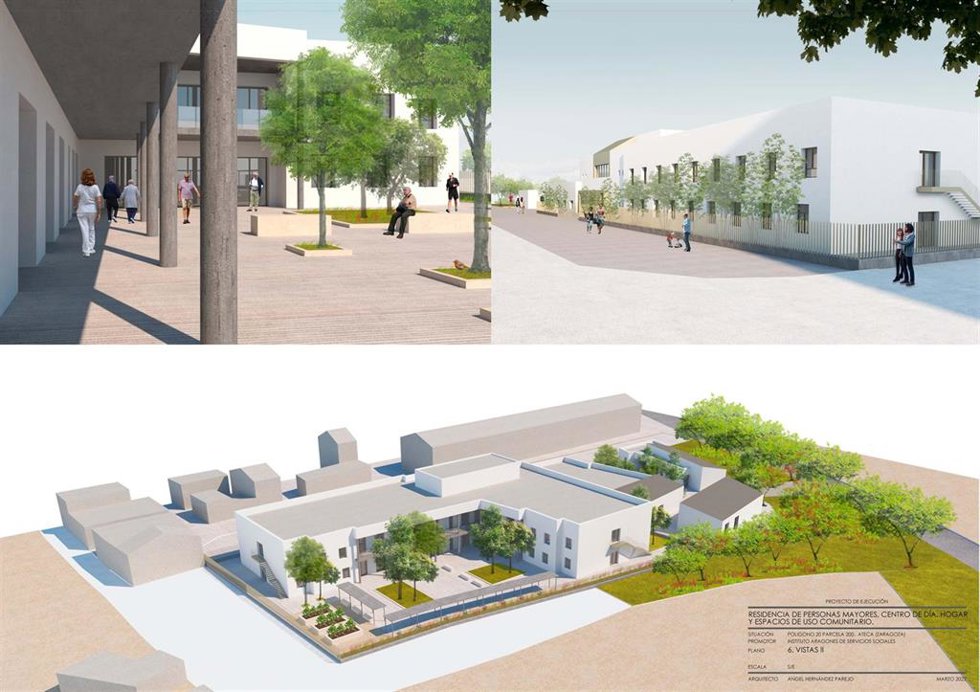 Archivo - Recreación de la futura residencia de Ateca