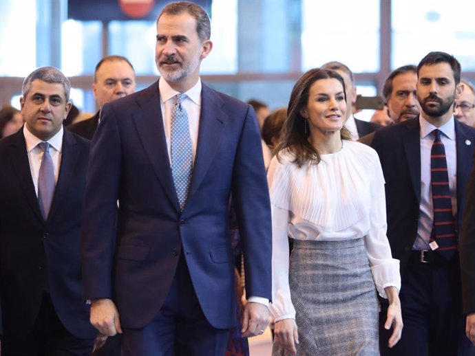 Archivo - Como cada año, los Reyes Felipe y Letizia han inaugurado este miércoles una nueva edición de una de las ferias más importantes que se celebran en el Recinto Ferial de Ifema de Madrid, Fitur. Pese a todas las protestas que llevan protagonizando l