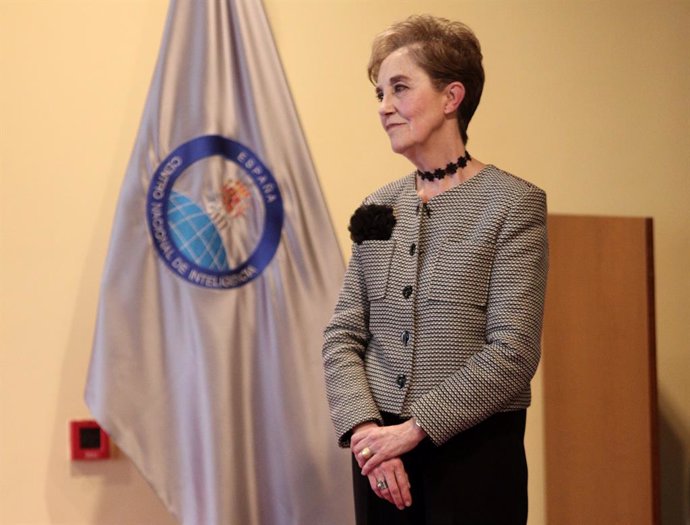 Archivo - La exdirectora del Centro Nacional de Inteligencia (CNI), Paz Esteban, durante el acto de toma de posesión de su cargo, en Madrid (España), a 10 de febrero de 2020