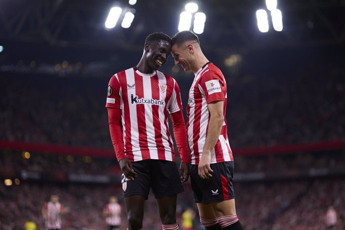 Archivo - Gorka Guruzeta of Athletic Club celebrates after scoring goal during the Europa League match between Athletic Club and IF Elfsborg at San Mames on November 28, 2024, in Bilbao, Spain.