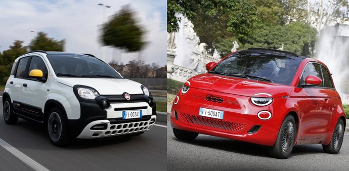Archivo - Fiat Panda y 500e