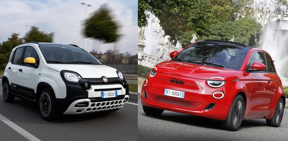 Archivo - Fiat Panda y 500e