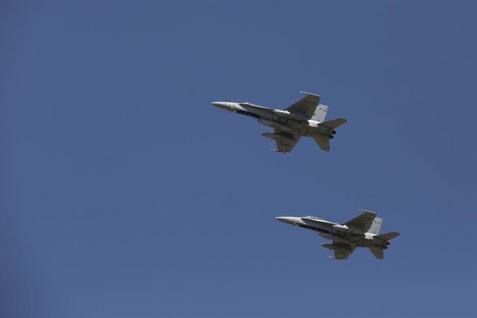 Archivo - Aviones militares.