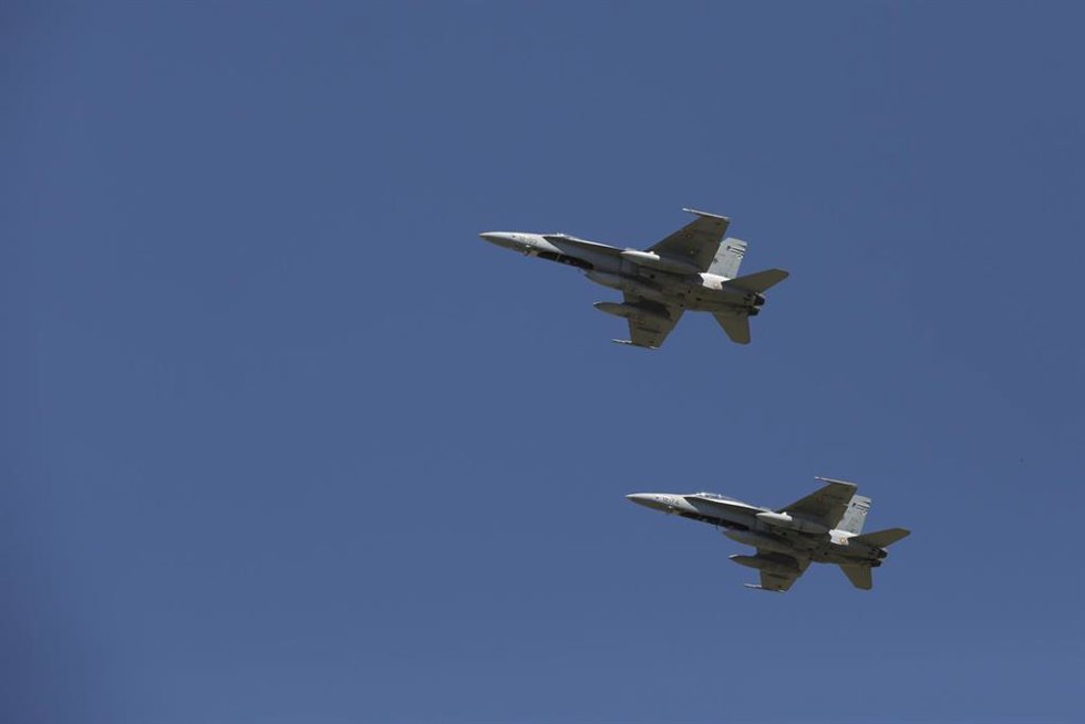 Archivo - Aviones militares.