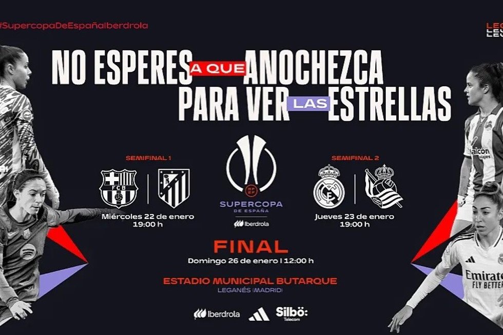 'No Esperes A Que Anochezca Para Ver Las Estrellas', Campaña De La Supercopa De España Femenina 2025.