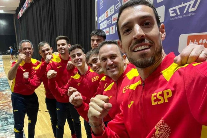 Debut victorioso de España en la fase clasificatoria para el Europeo masculino de tenis de mesa por equipos.