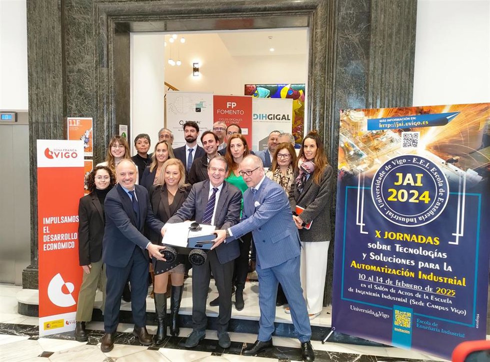 Presentación de las X Jornadas de Automatización Industrial (JAI) que impulsa la Escuela de Ingeniería Industrial de la Universidad de Vigo.