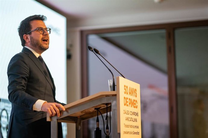 El expresidente de la Generalitat Pere Aragonès.