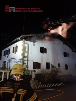 Extinguido un incendio en una vivienda en Zandio
