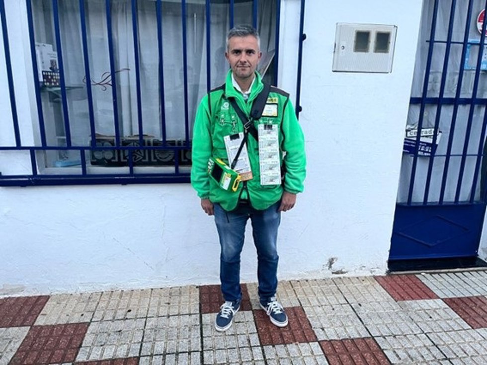 El vendedor de la ONCE Sergio Muñoz Calderón