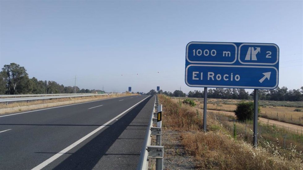 Carretera Almonte-El Rocío.