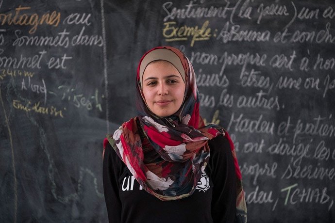 La activista y refugiada siria Muzoon Almellehan