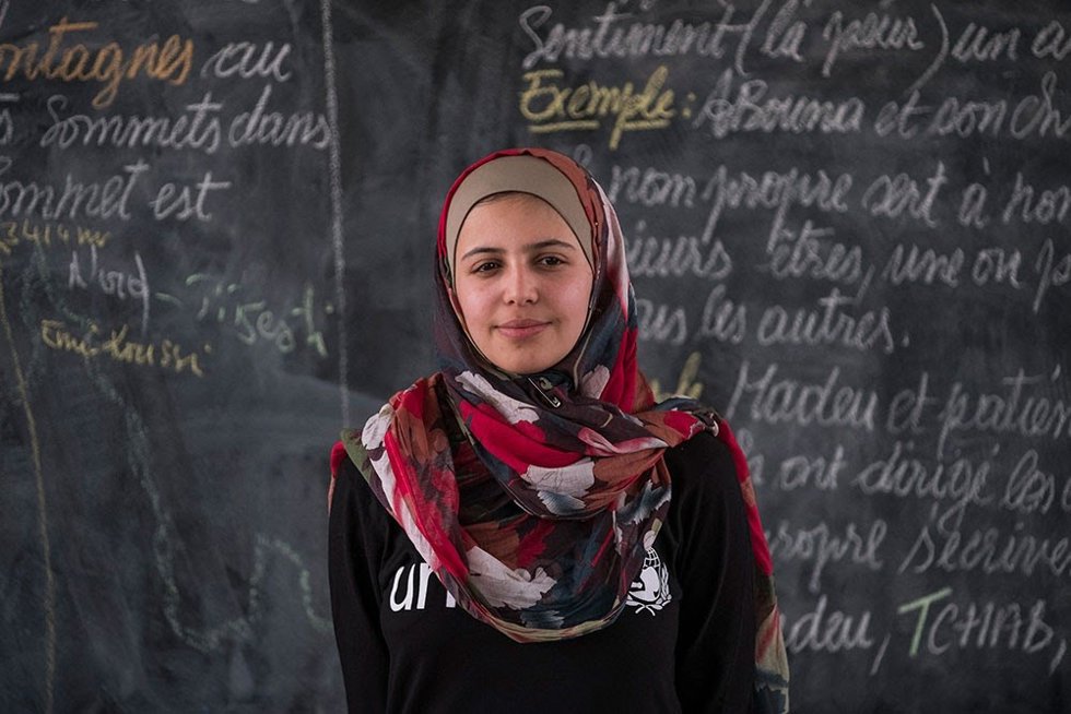 La activista y refugiada siria Muzoon Almellehan