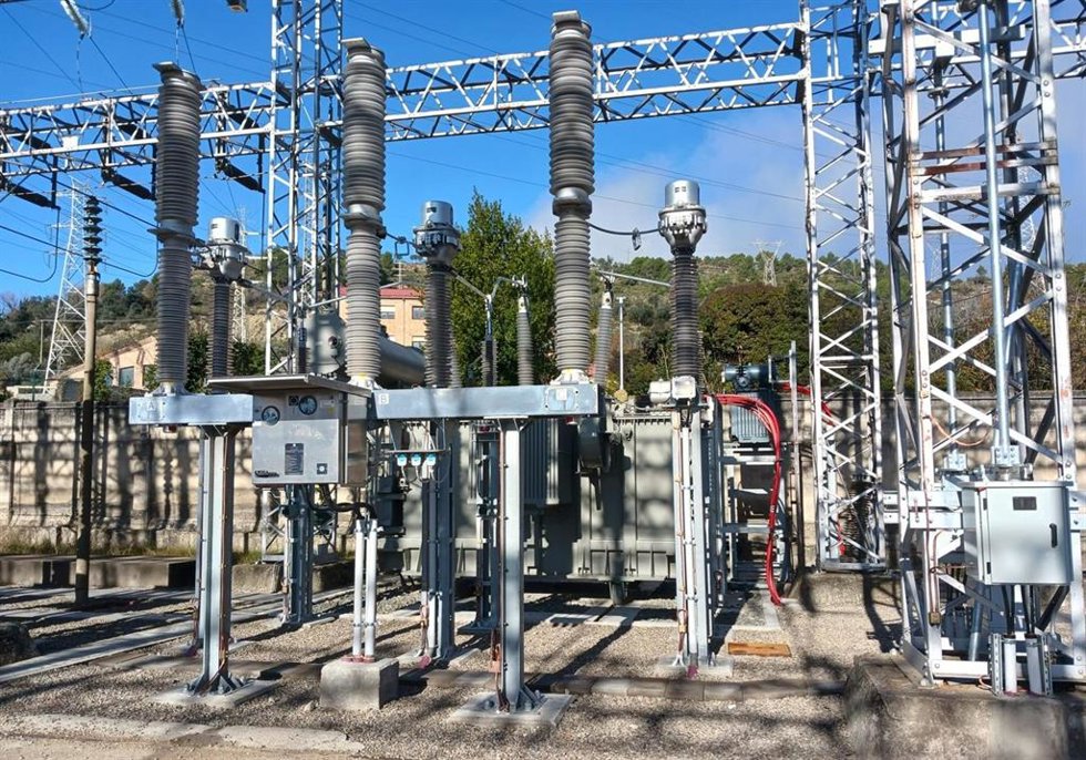 Archivo - La subestación eléctrica de la Pobla de Segur (Lleida)