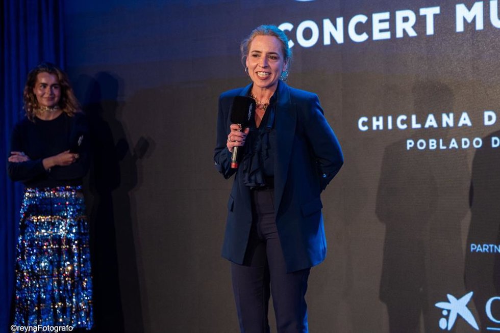La presidenta de Diputación, Almudena Martínez, en la presentación del Concert Music Festival en Madrid.