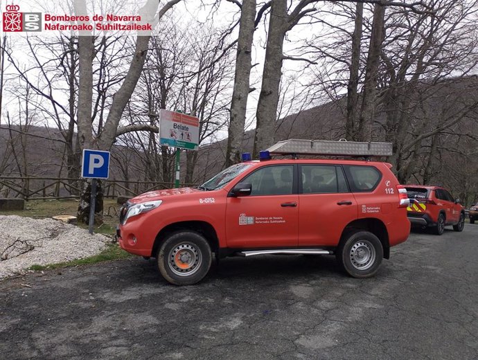 Imagen de un vehículo de Bomberos de Navarra