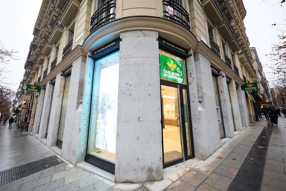 Nueva oficina de Caja Rural de Asturias en Madrid.