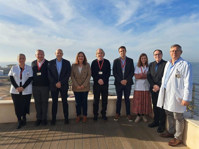 La consellera de Salud, Manuela García, este miércoles en el Hospital Sant Joan de Déu.