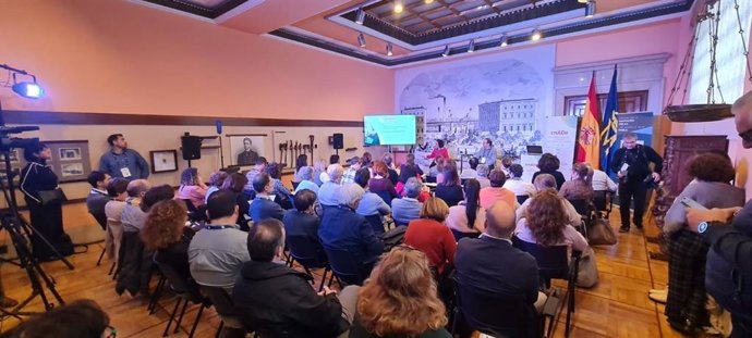 Celebración del IV Congreso Nacional de Archivo y Documento Electrónico, en la Fábrica Nacional de la Casa de la Moneda y Timbre.