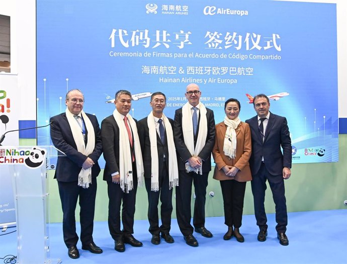 Acuerdo entre Air Europa y Hainan Airlines