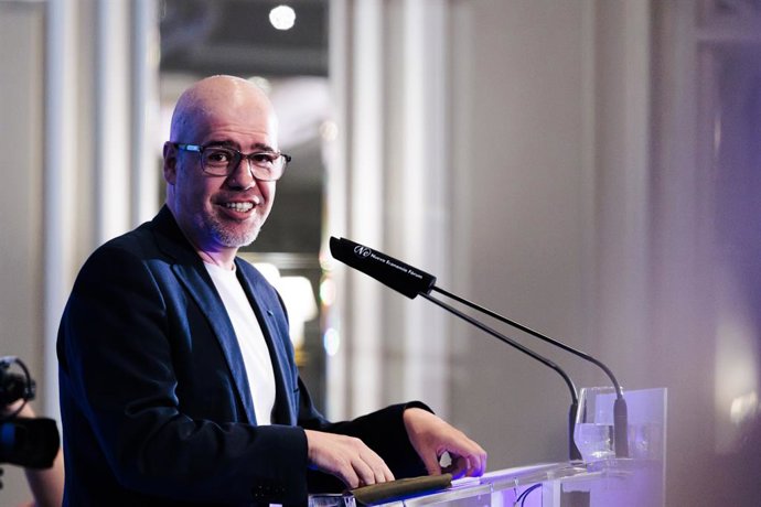 Archivo - El secretario general de CCOO, Unai Sordo, protagoniza un desayuno informativo organizado por Nueva Economía Fórum, en el Hotel Mandarin Oriental Ritz, a 21 de octubre de 2024, en Madrid (España).