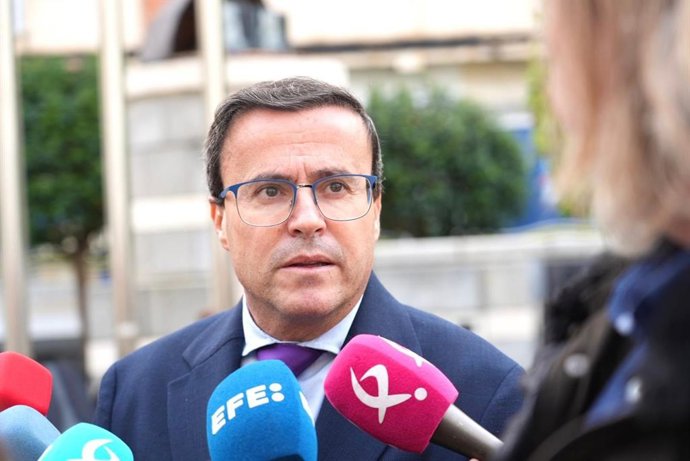 El secretario general del PSOE de Extremadura, Miguel Ángel Gallardo.