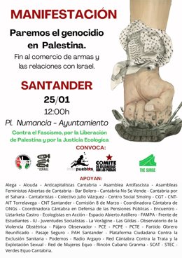 Cartel de la manifestación