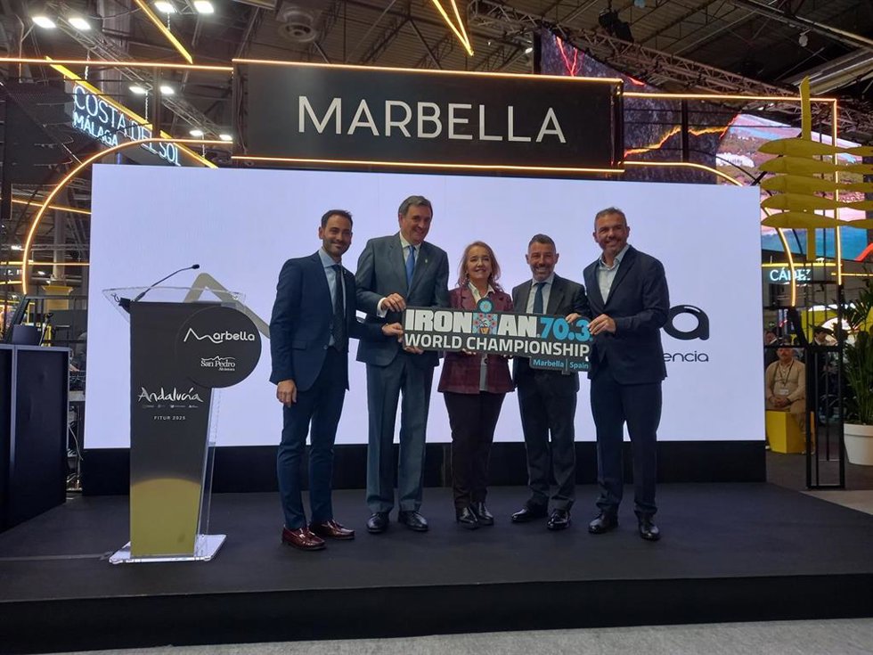 Presentación del Ironman 70.3 World Championship Marbella (Málaga) en Fitur.