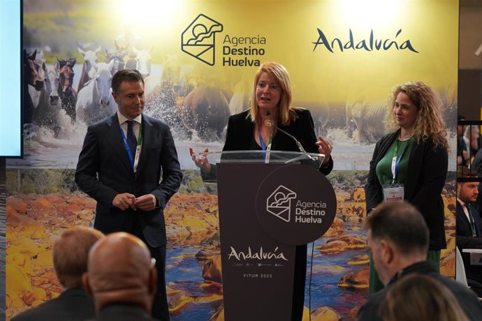 Presentación en Madrid de la nueva imagen de la Playa 'Paraje Natural Marismas del Odiel'.