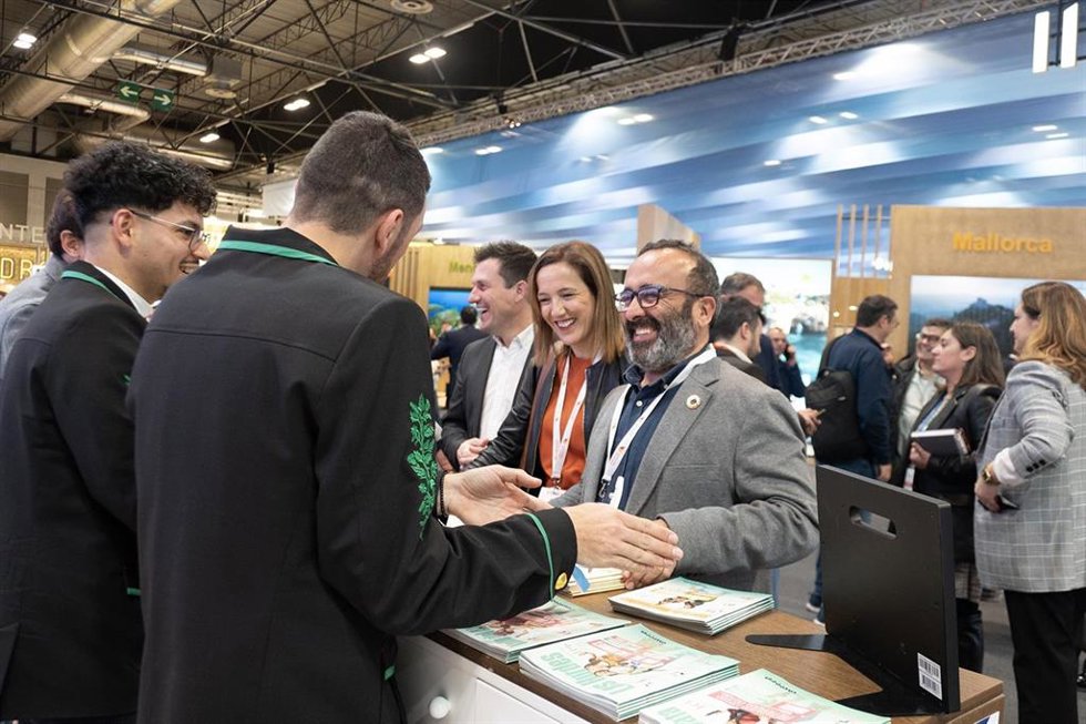 El presidente de la Diputación de Cáceres, Miguel Ángel Morales, en Fitur