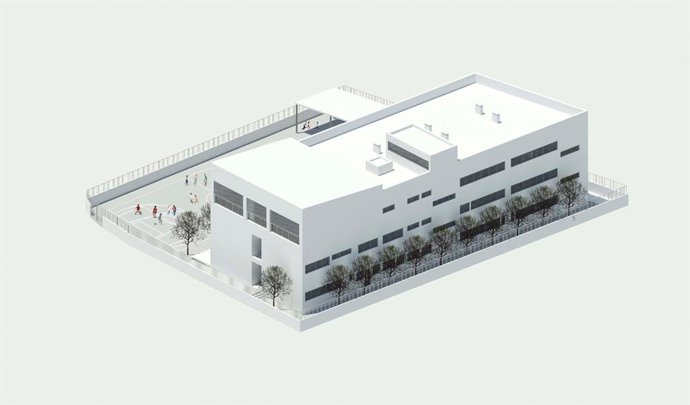 Recreación del nuevo CEIP Ruiz Picasso de Fuengirola (Málaga).
