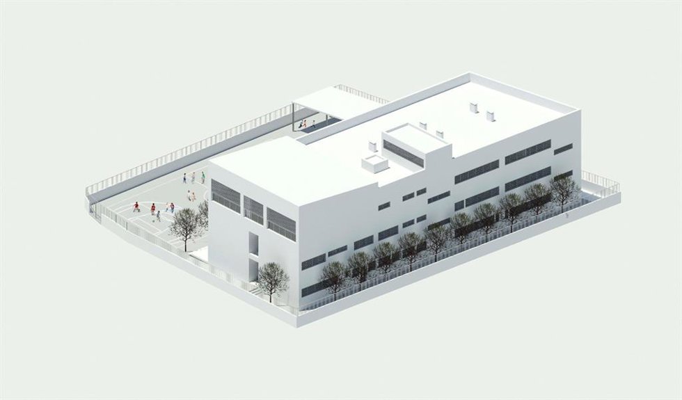 Recreación del nuevo CEIP Ruiz Picasso de Fuengirola (Málaga).