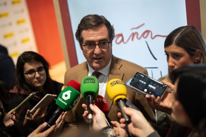 El presidente de CEOE, Antonio Garamendi.