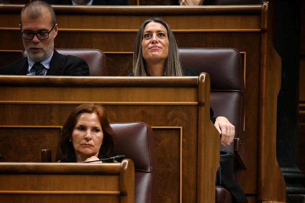 Archivo - La portavoz de Junts en el Congreso, Miriam Nogueras, durante un pleno en el Congreso de los Diputados, a 19 de diciembre de 2024, en Madrid (España)