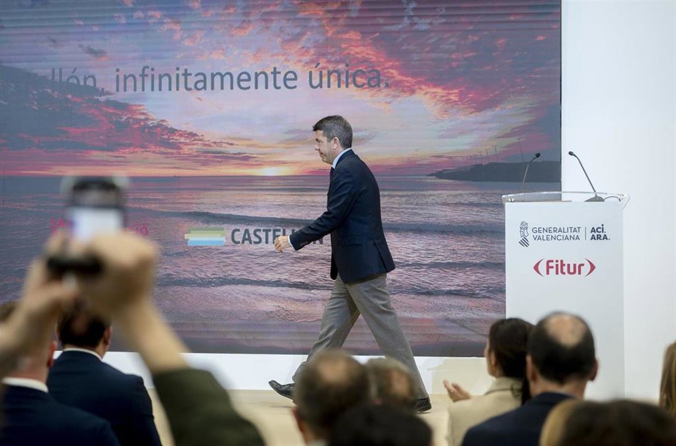 El presidente de la Generalitat valenciana, Carlos Mazón, en Fitur