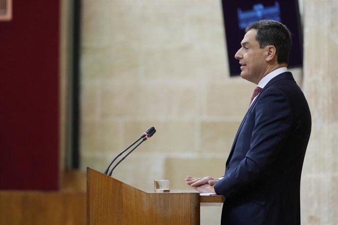 Archivo - El presidente de la Junta de Andalucía, Juanma Moreno 