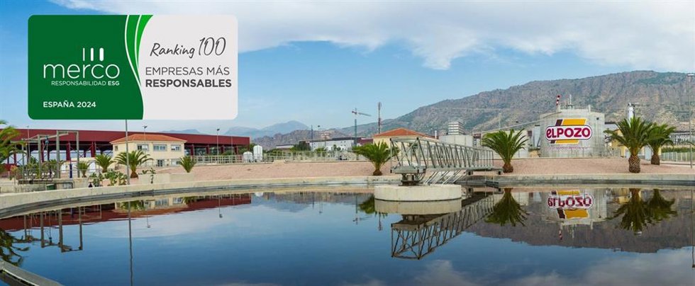 Archivo - El Pozo Alimentación, en el top 100 de las empresas más responsables de España. Vista aérea de su planta de depuración de aguas.
