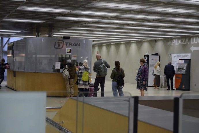 Estación de Luceros del TRAM d'Alacant, en una imagen de archivo.