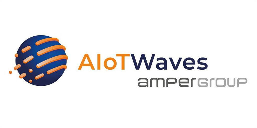 Archivo - Logo de AIoTWaves, filial de amper