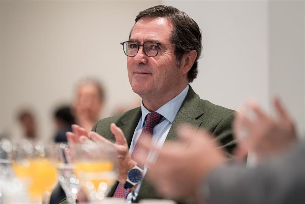 Archivo - El presidente de la CEOE, Antonio Garamendi