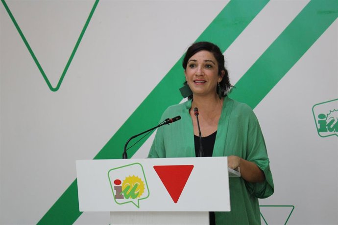 La coordinadora provincial de IU Málaga, Toni Morillas.