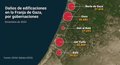 Mapa de la destrucción: así ha quedado Gaza tras más de 15 meses de conflicto