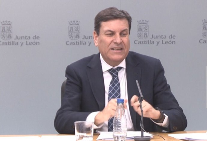 Carriedo durante la rueda de prensa tras el Consejo de Gobierno.