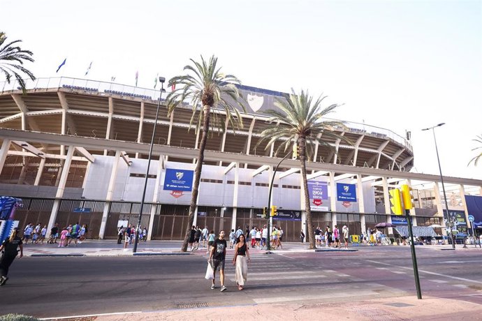 Archivo - Imagen de archivo del estadio La Rosaleda.