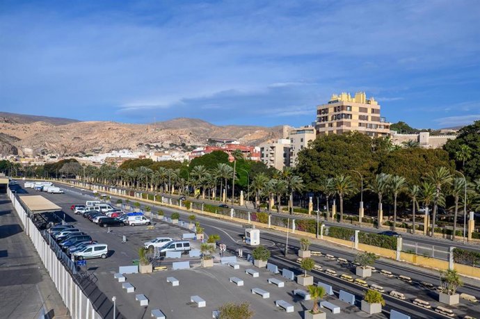 Nueva ubicación del parking en muelle Ribera II junto a la estación marítima.
