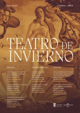 Cartel de la programación del Teatro de Invierno de San Javier